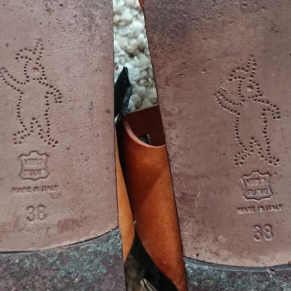 Marni Amber Brown + carbone Sandals size 38 - Picture 10 of 12